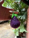 Eggplant Keychain