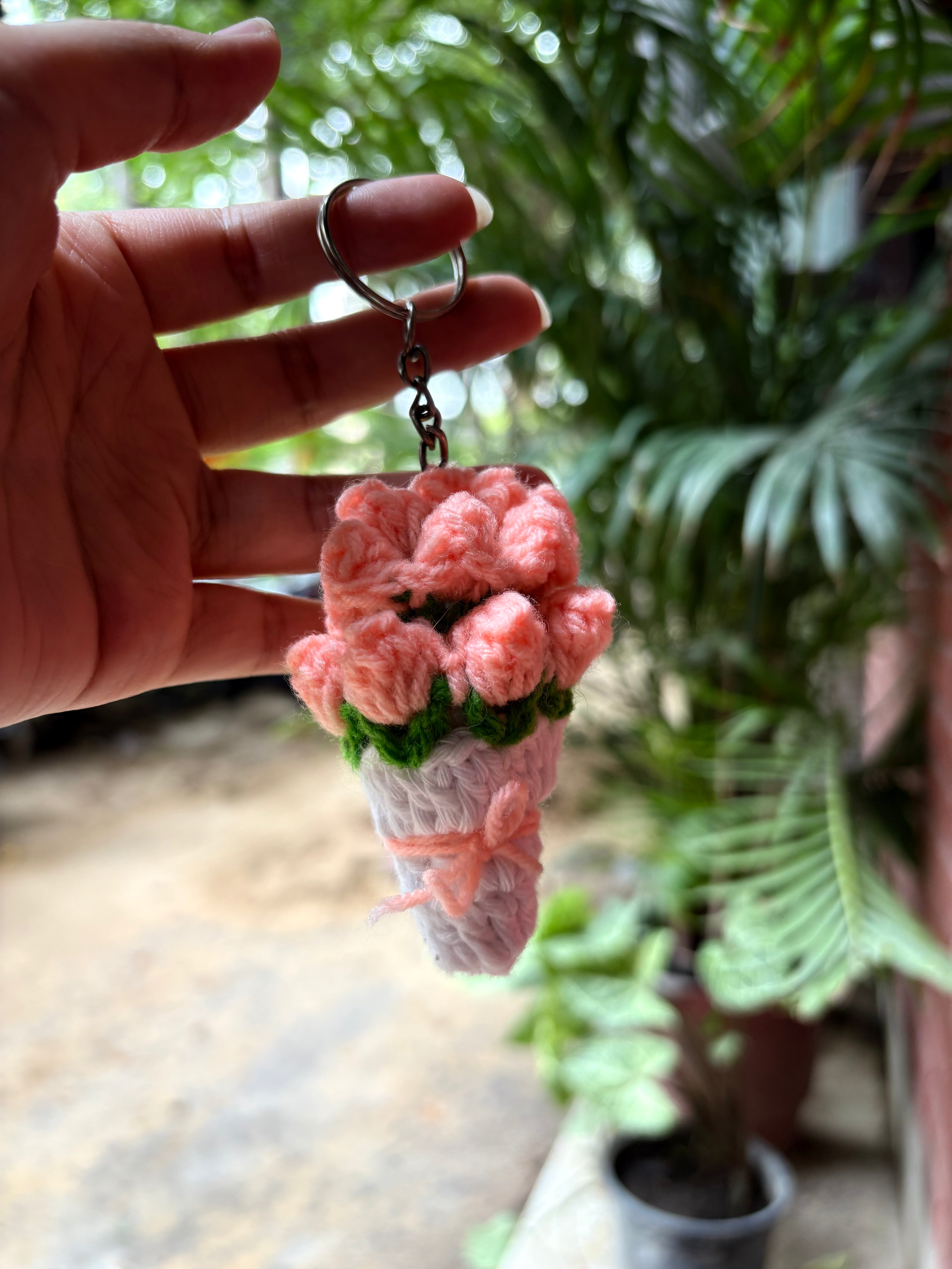 Tulip Bouquet Keychain