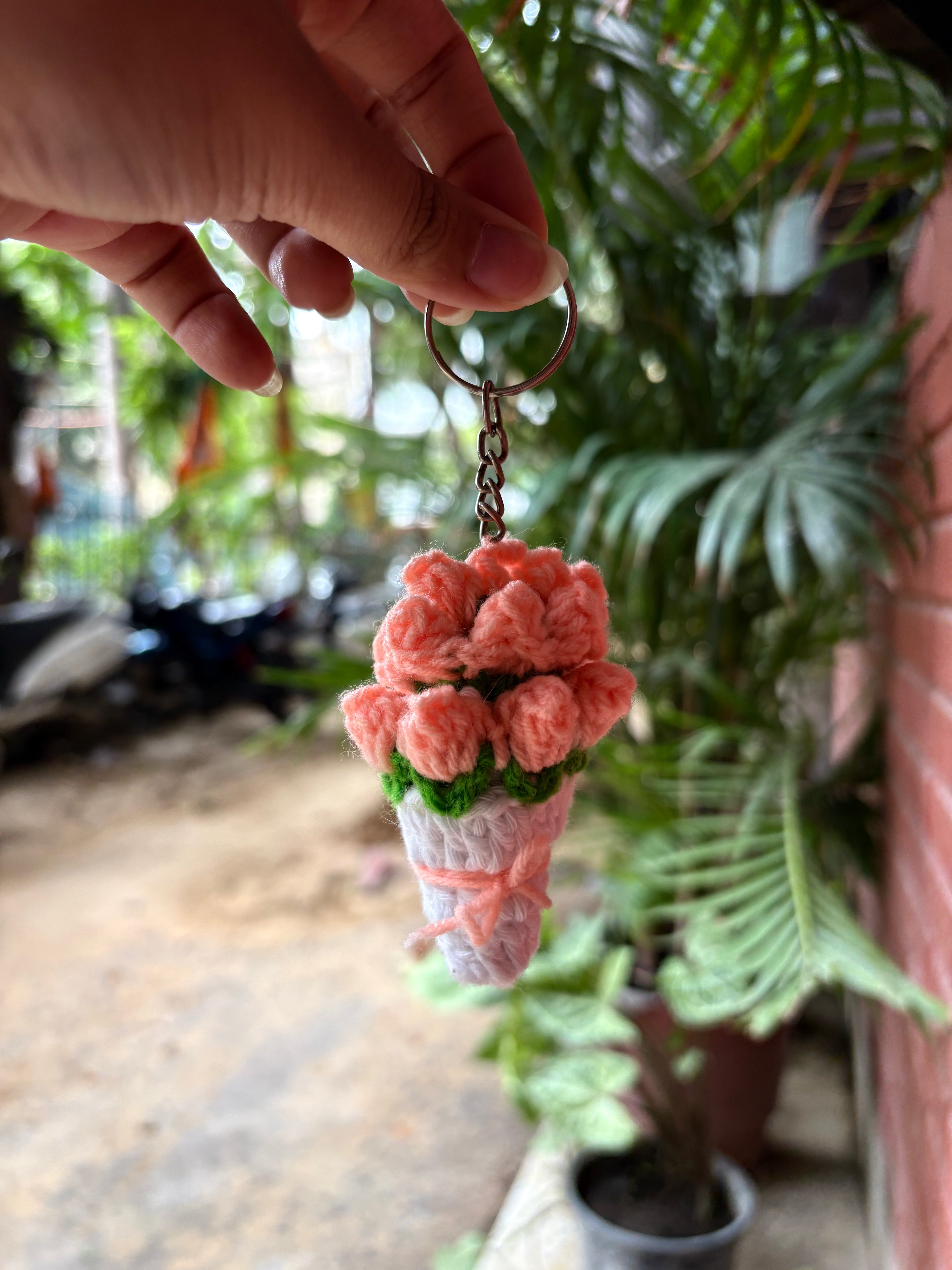 Tulip Bouquet Keychain