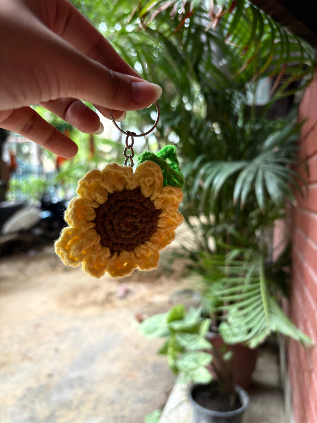 Sunflower Keychain