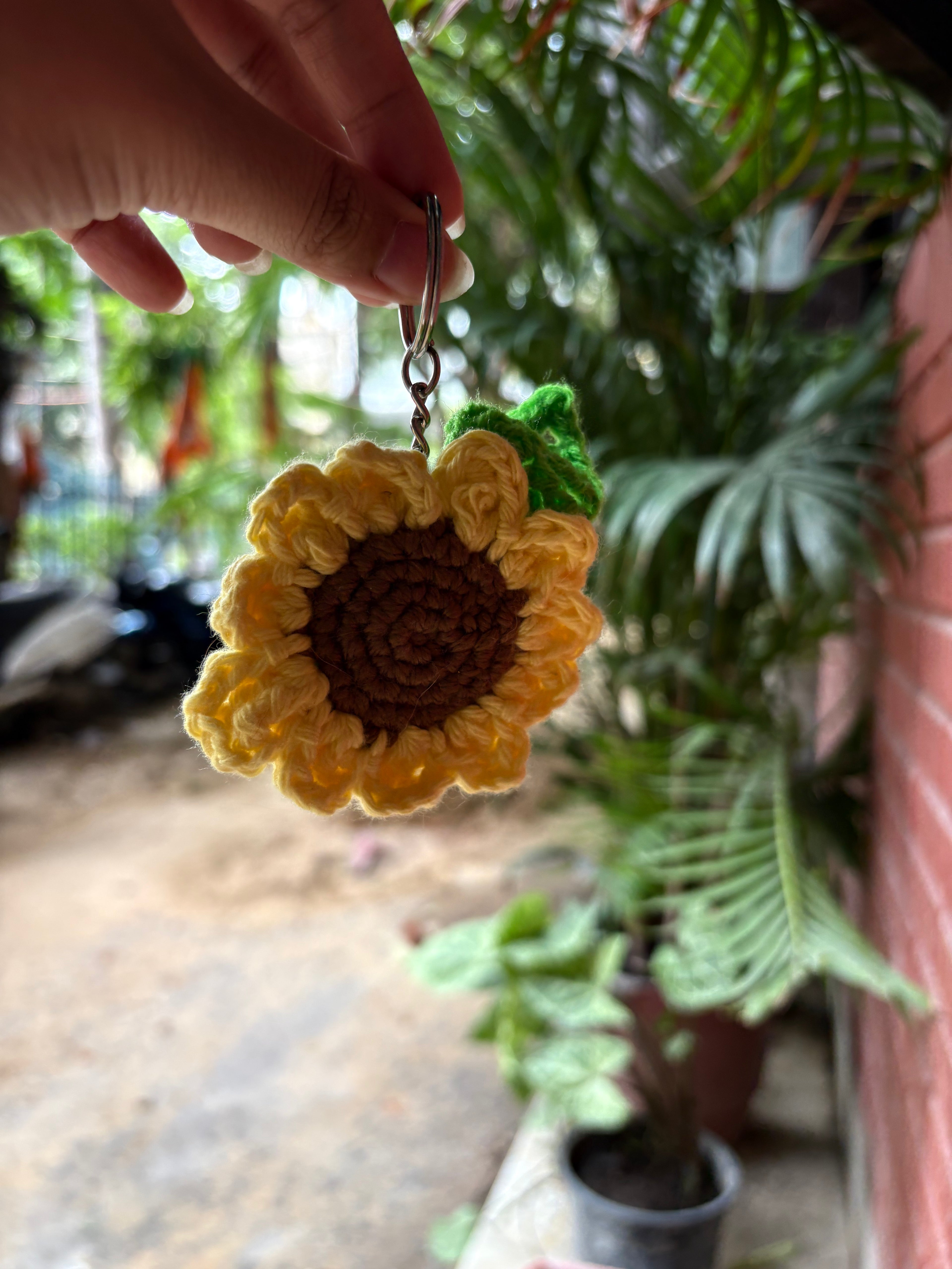 Sunflower Keychain