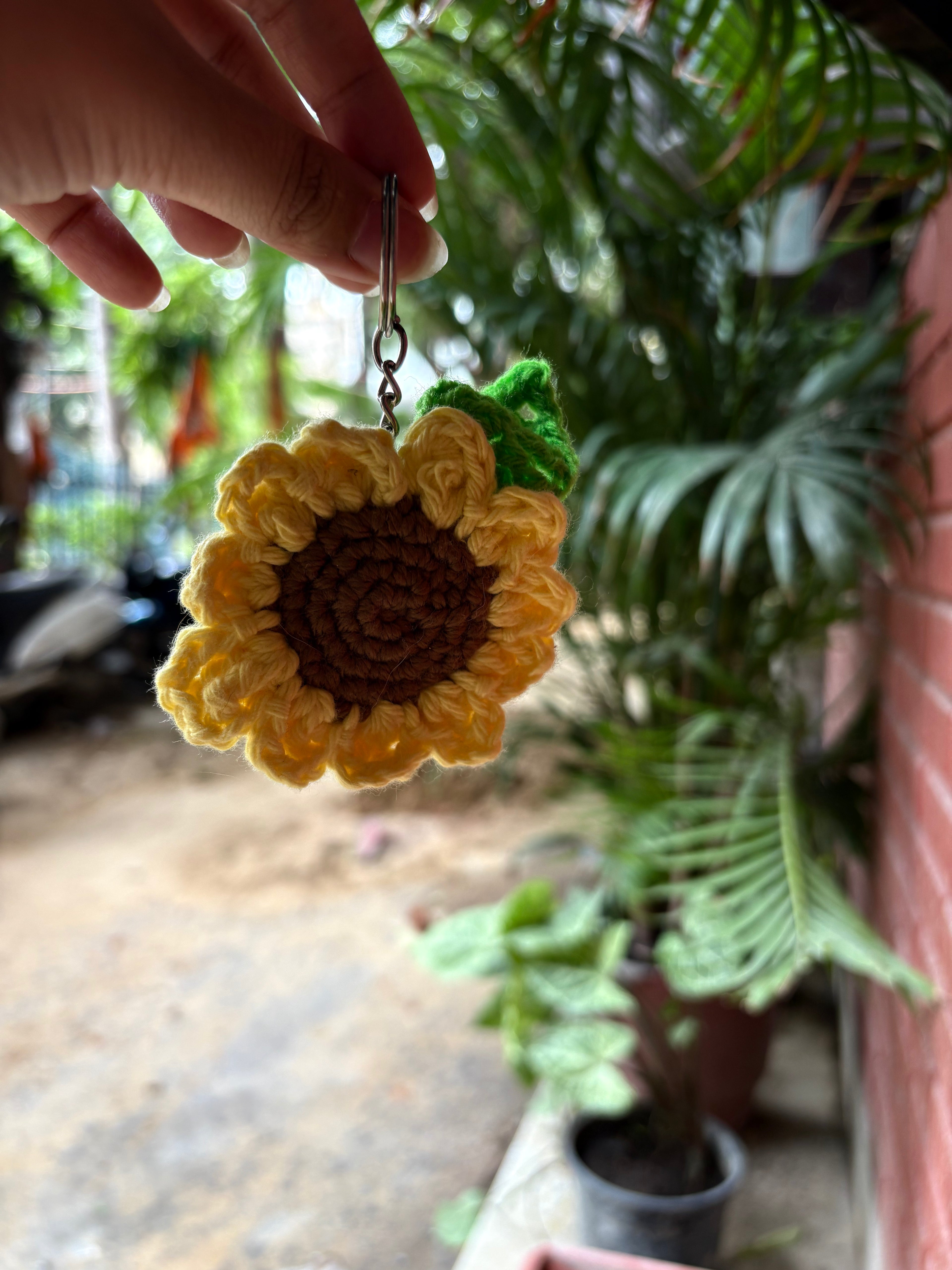 Sunflower Keychain