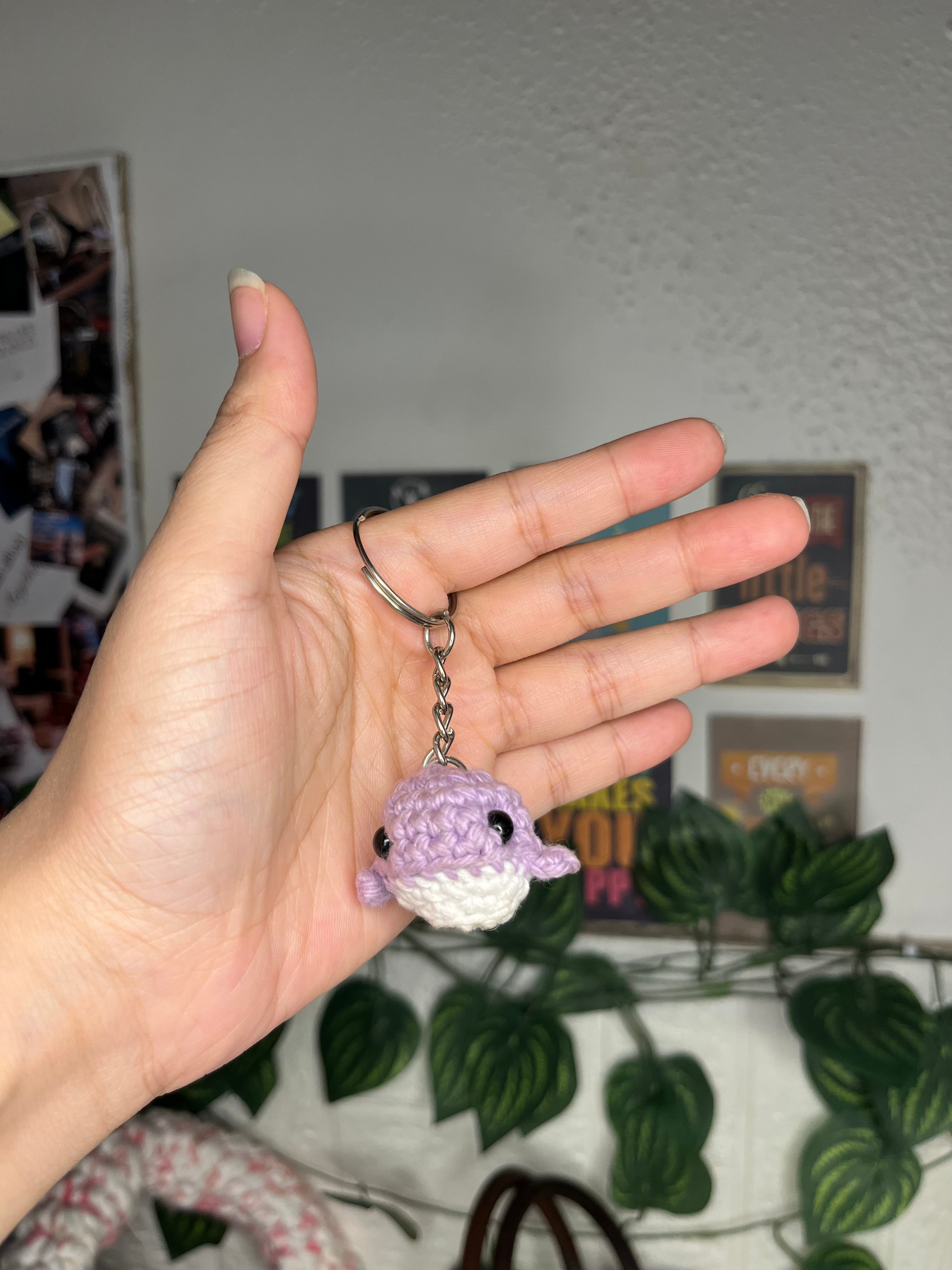 Tiny Whale Keychain