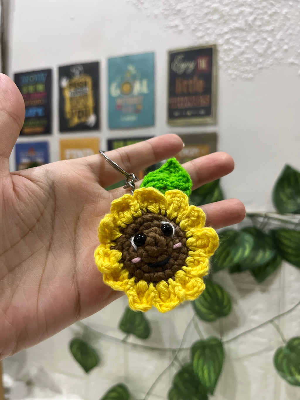 Sunflower Keychain