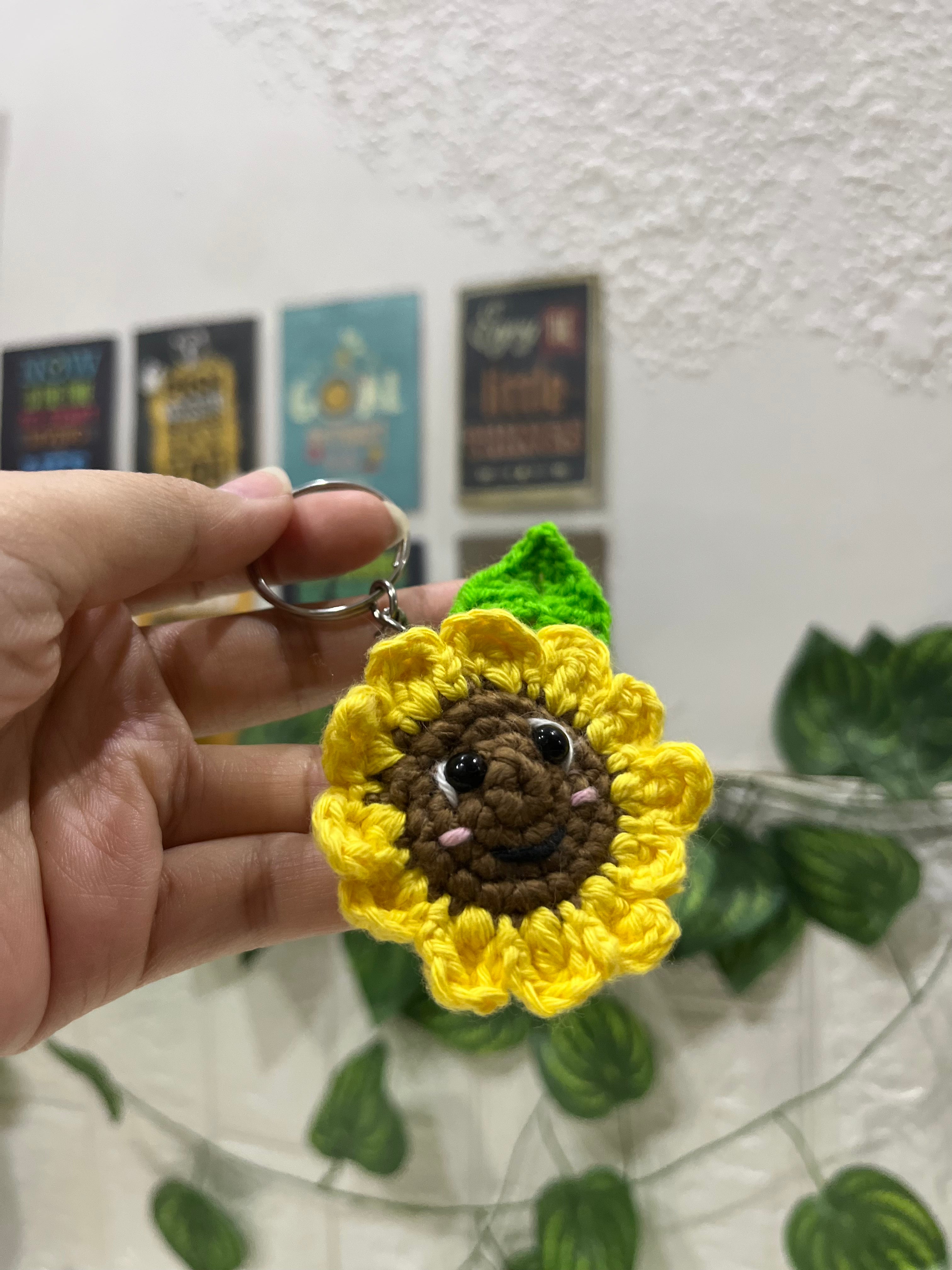 Sunflower Keychain