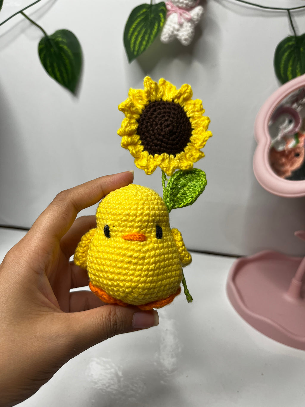 Duck with Sunflower
