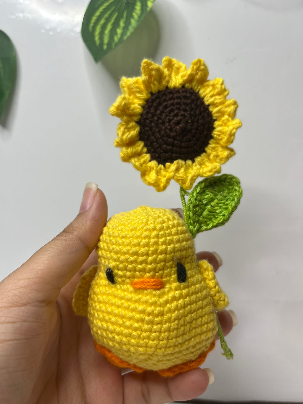 Duck with Sunflower