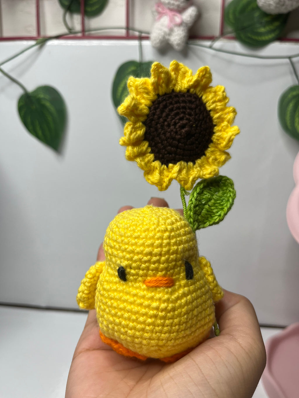 Duck with Sunflower
