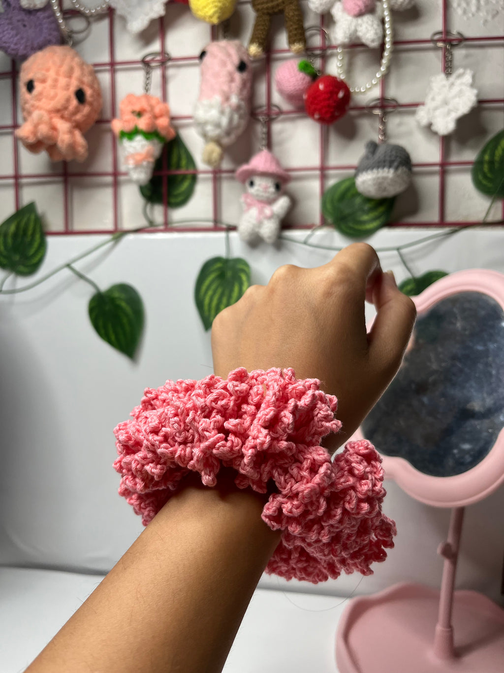 Mesh Lace Scrunchie