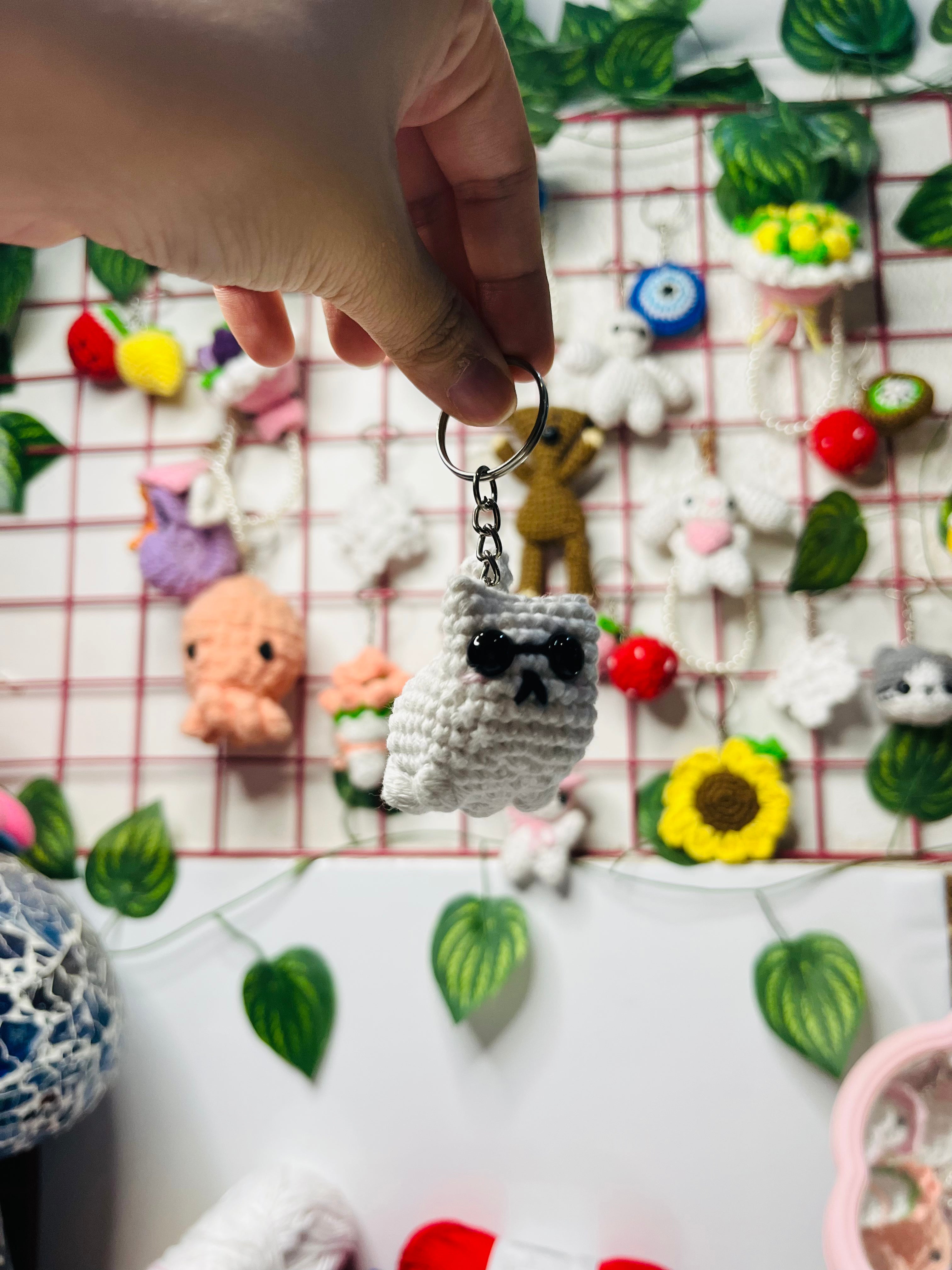 Gojo Cat Keychain